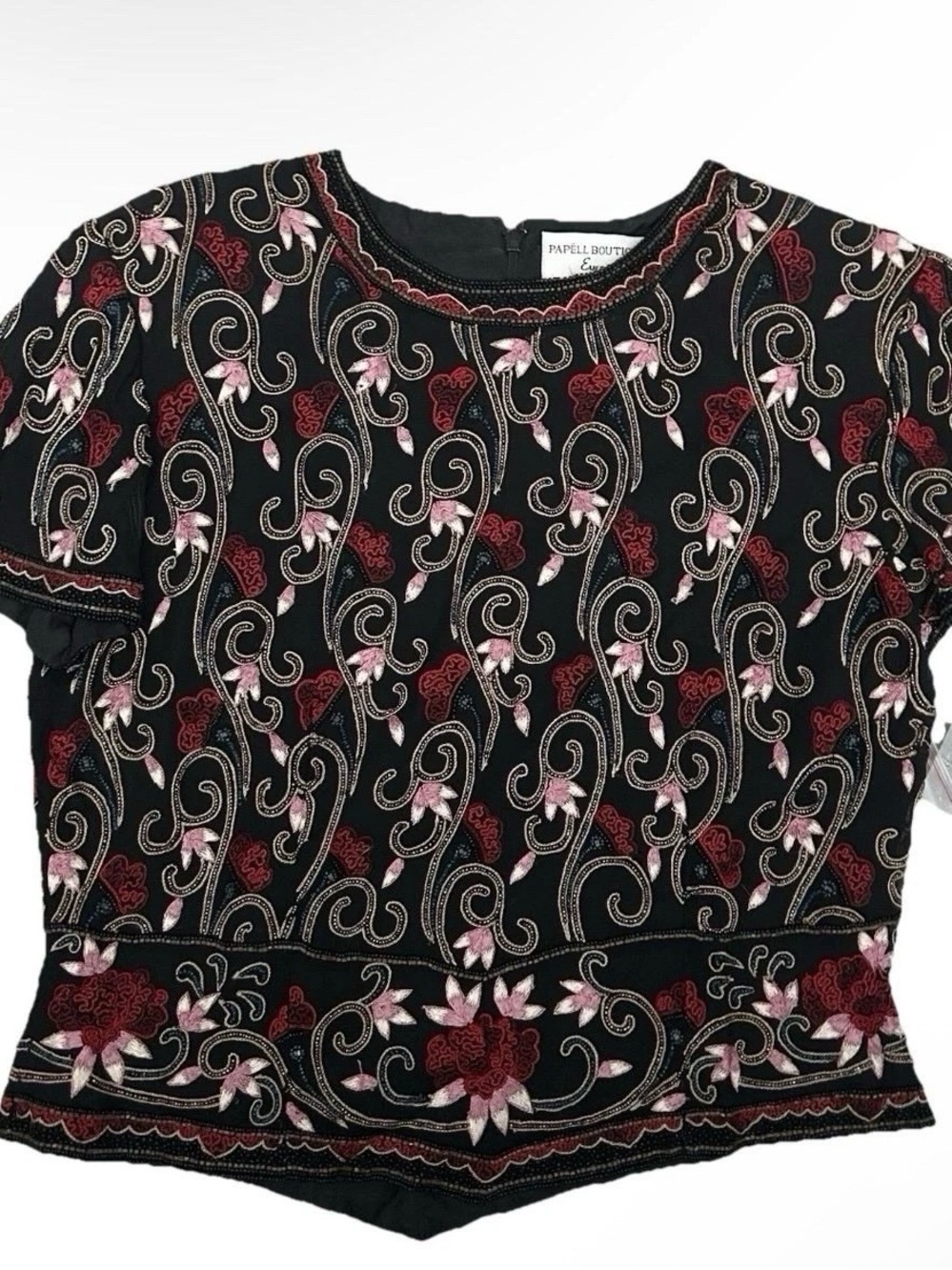 NWT Papell Boutique Evening Top Size Large